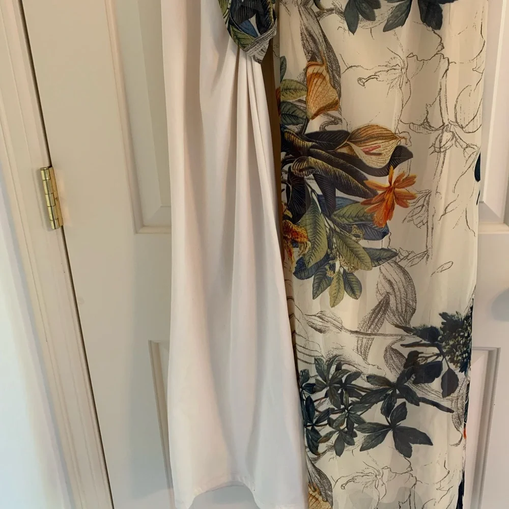 Papaya Floral Flowy Wide Leg Pants - Picture 6 of 7
